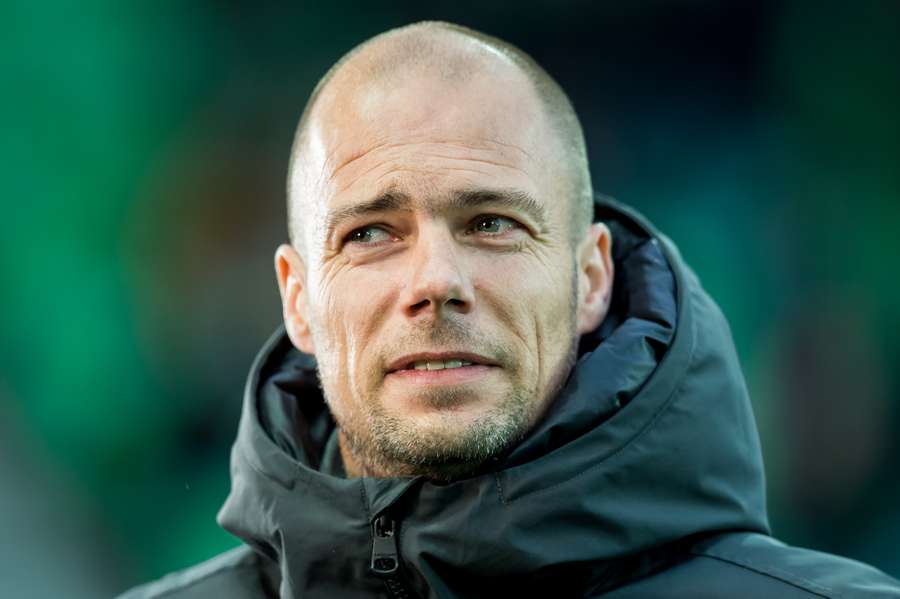 Danny Buijs in 2022 als coach van FC Groningen