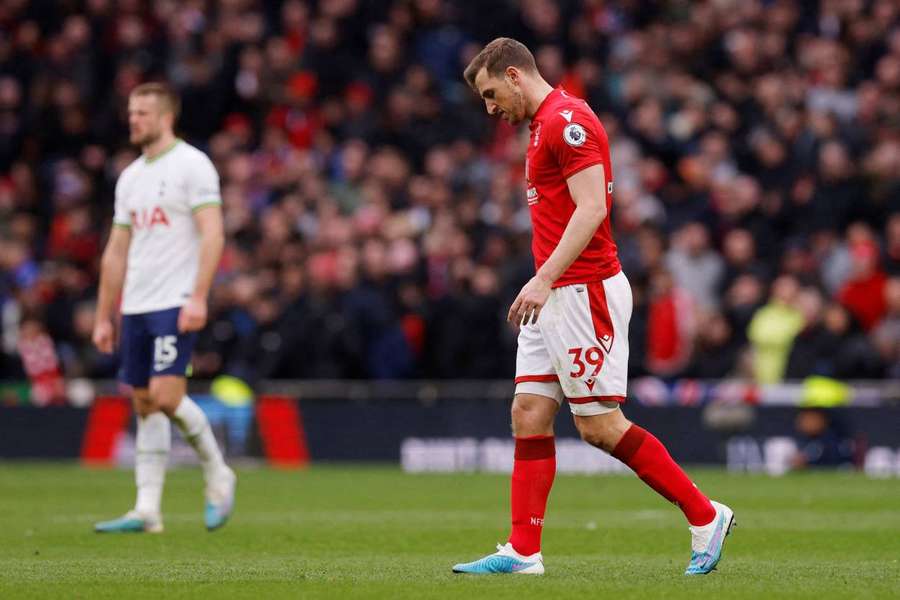 Forest picked up a thigh injury against Spurs