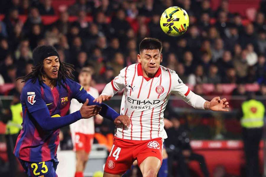 Girona midfielder Echeverri: Yes, I stepped on Kounde... Girona midfielder Echeverri: Yes, I stepped on Kounde...