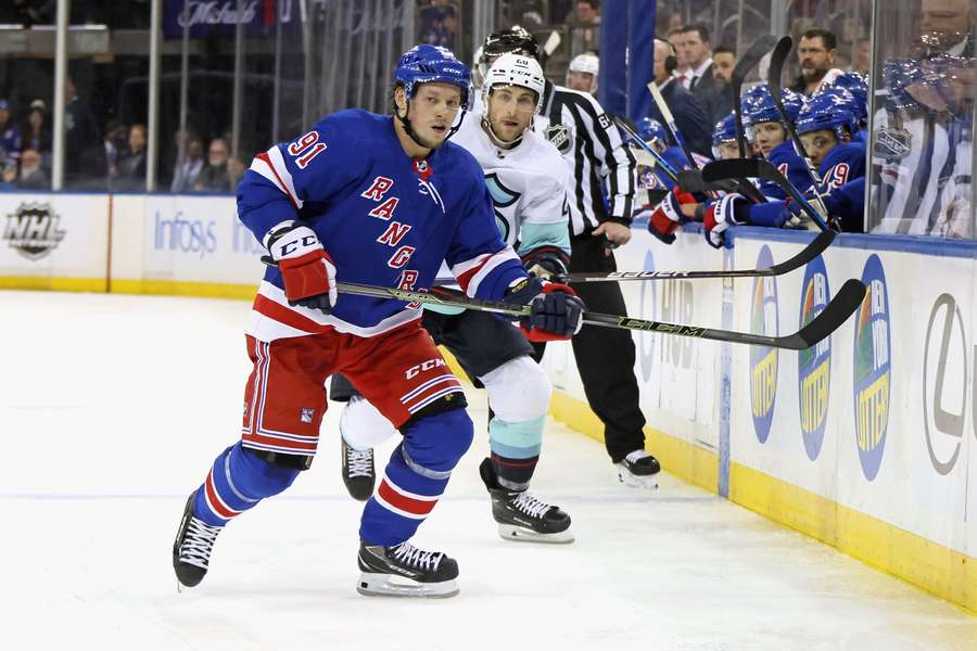 Vladimir Tarasenko in azione contro i Kraken