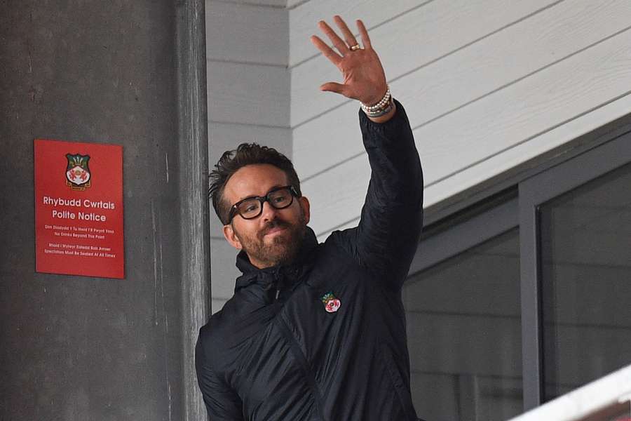 Ryan Reynolds, en un partido del Wrexham.