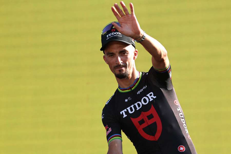 Julien Alaphilippe hat das Ende seiner großen Karriere angekündigt. Julien Alaphilippe hat das Ende seiner großen Karriere angekündigt.