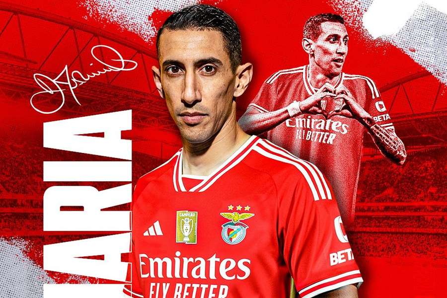 Di Maria é reforço do Benfica até 2024