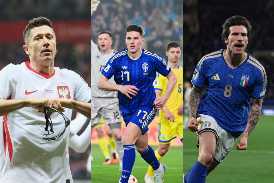 Robert Lewandowski, Viktor Gyokeres și Sandro Tonali Robert Lewandowski, Viktor Gyokeres și Sandro Tonali