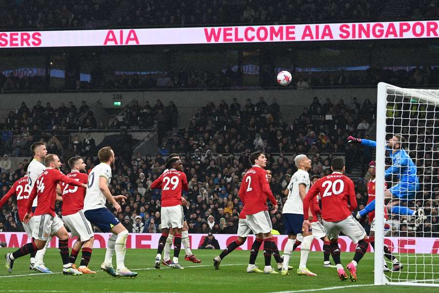 David de Gea punches the ball clear David de Gea punches the ball clear