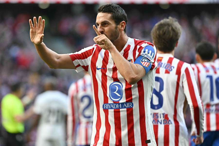 Koke celebra su gol