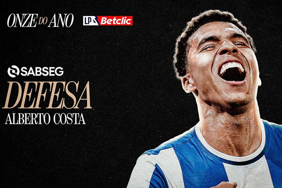 Alberto Costa no onze do ano da Liga Portugal