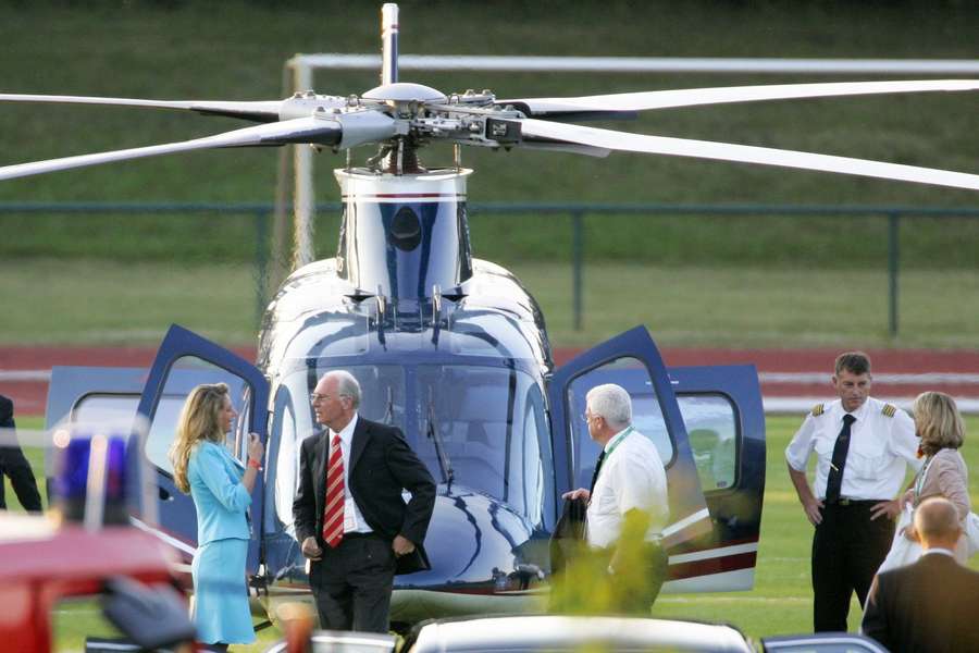 Beckenbauer tourte 2006 mit dem Helikopter durch Deutschland.