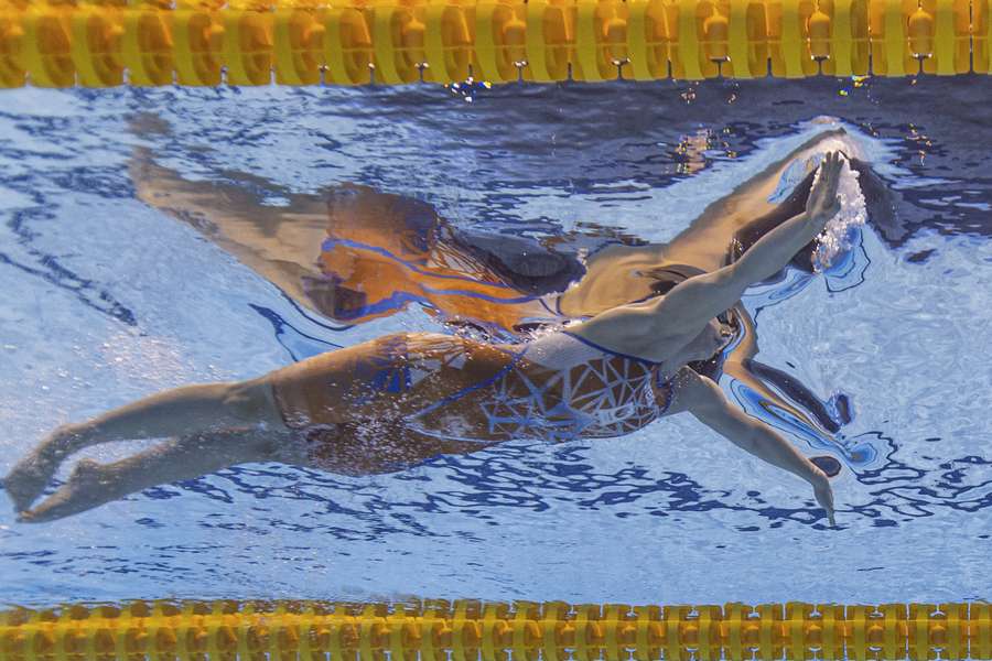 Tes Schouten in actie op de afgelopen Olympische Spelen in Tokio