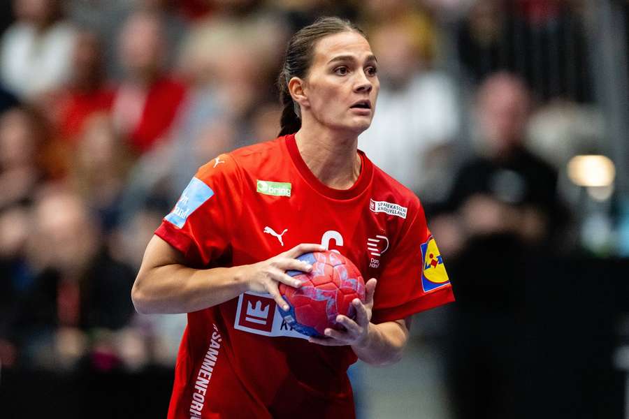Helena Elver played a superb game for Denmark against the Norwegians Helena Elver played a superb game for Denmark against the Norwegians