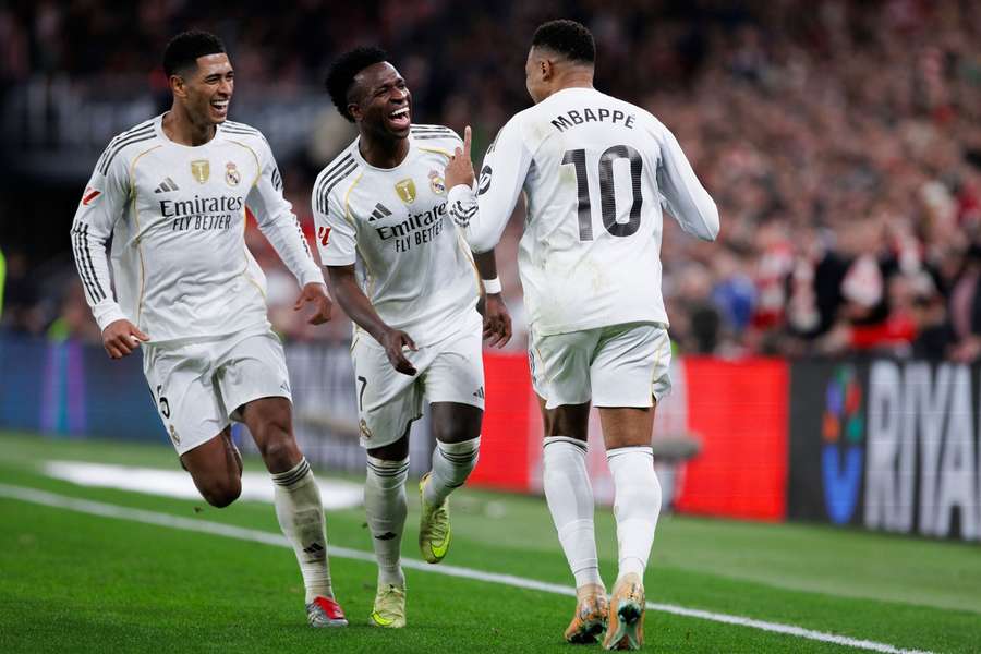 Jude Bellingham, Vinicius i Kylian Mbappe