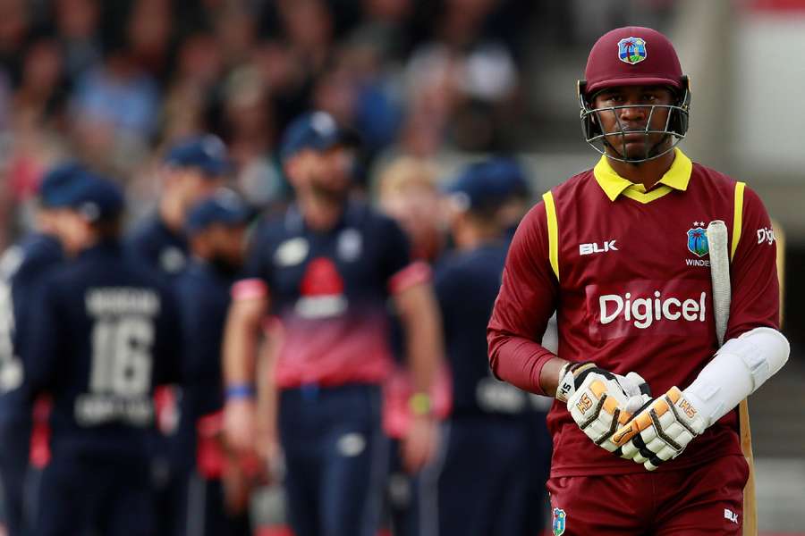 Samuels batting for West-Indies