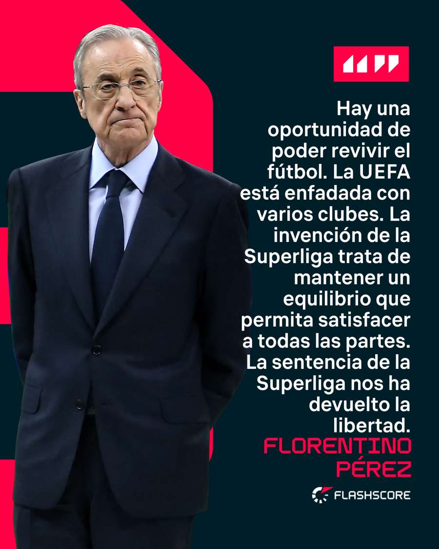 Florentino Pérez, sobre la Superliga Florentino Pérez, sobre la Superliga