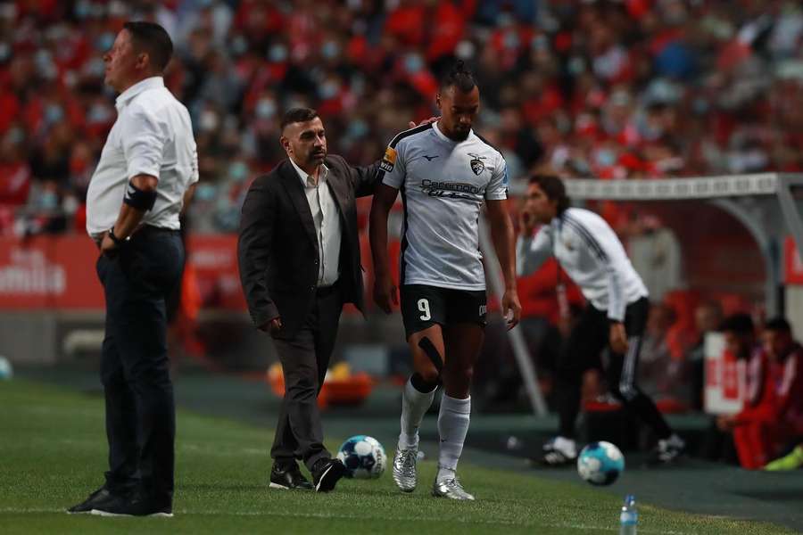 Nuno Paiva com Fabrício, no Estádio da Luz