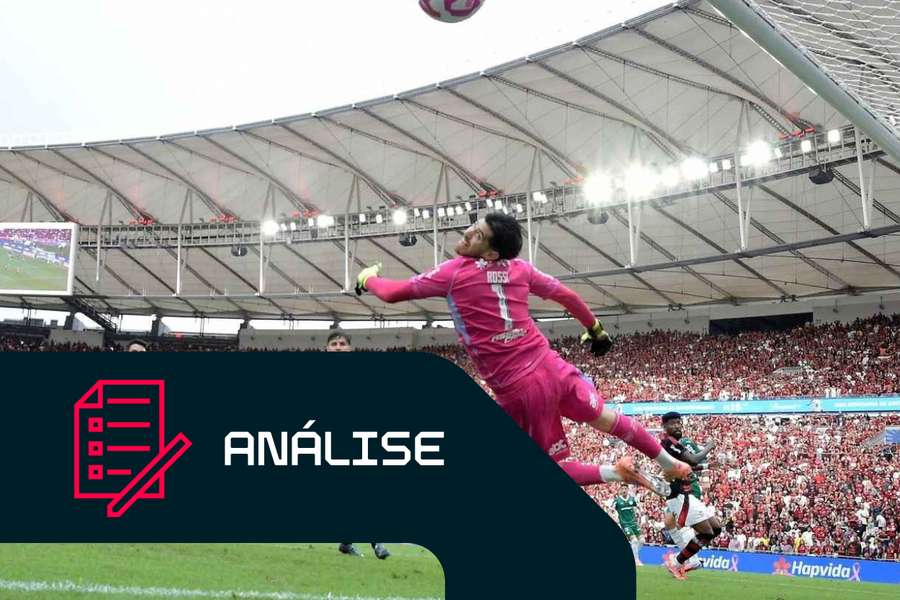 Flamengo e Palmeiras durante o jogo no Maracanã