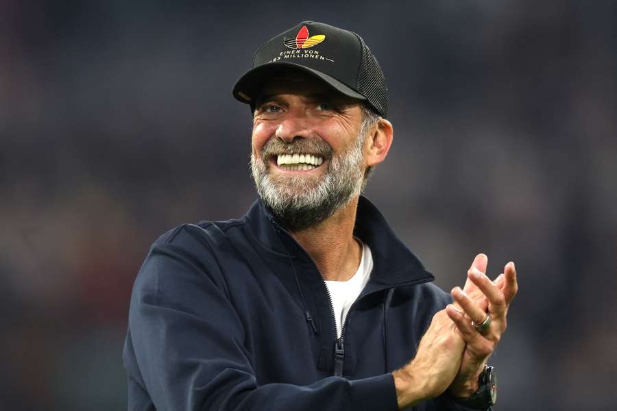 Jürgen Klopp se dočkal první výhry jako trenér Německa. Jürgen Klopp se dočkal první výhry jako trenér Německa.