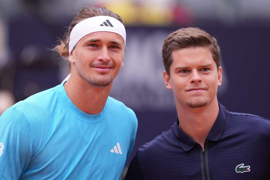 Zverev und Blockx bei ihrem letzten Aufeinandertreffen in Rom