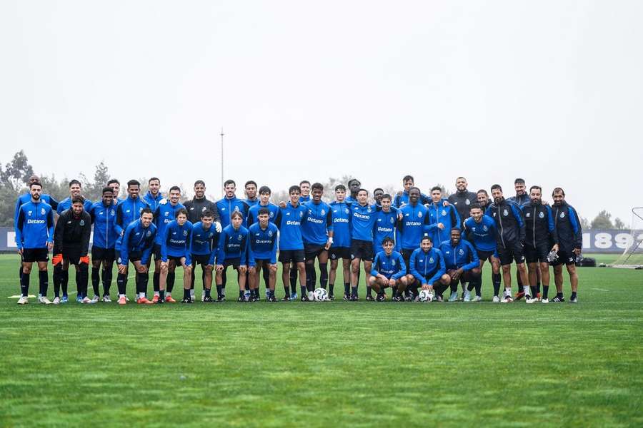 O treino do FC Porto esta manhã