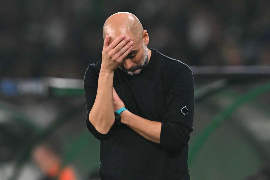 Pep Guardiola, treinador do Manchester City