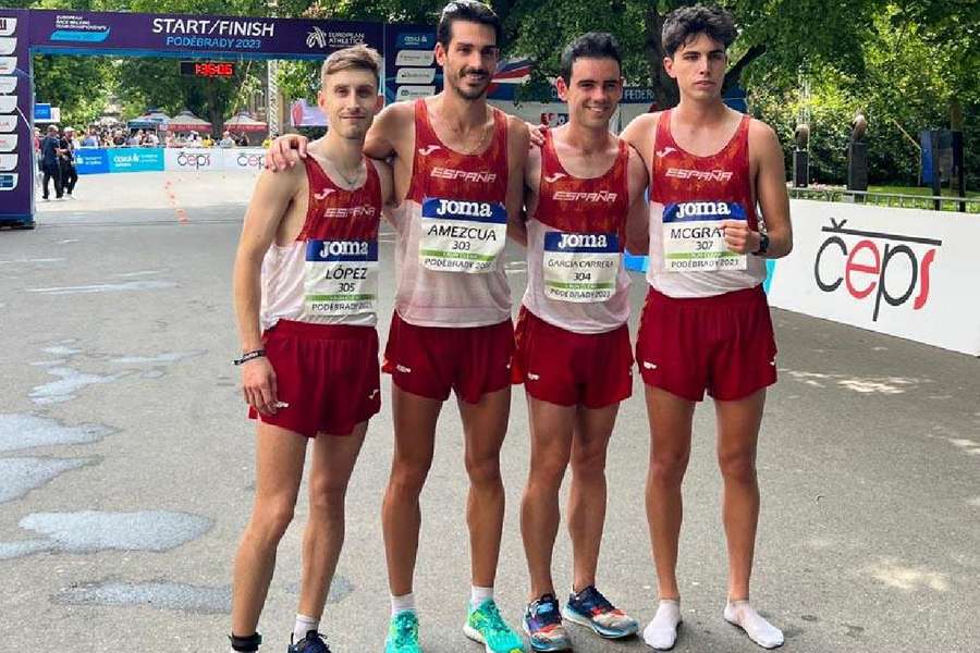 España, subcampeón de Europa de 20 km marcha