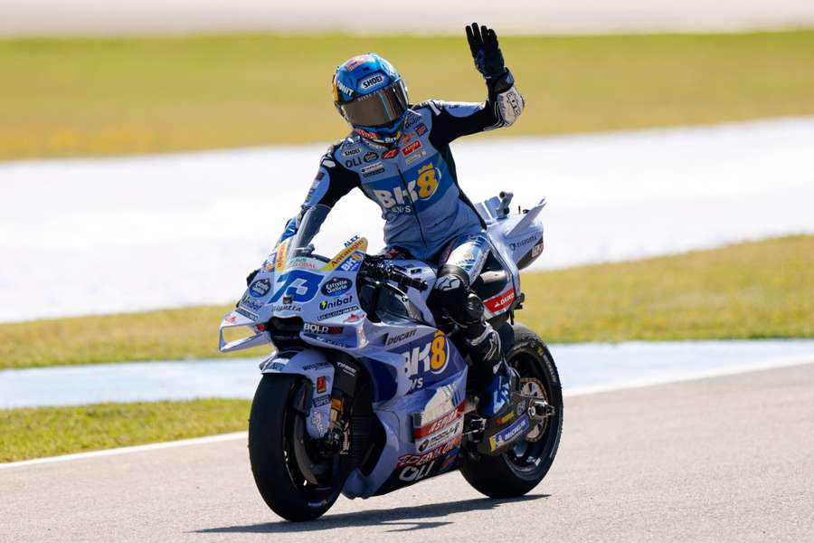 Alex Márquez festeja em Jerez