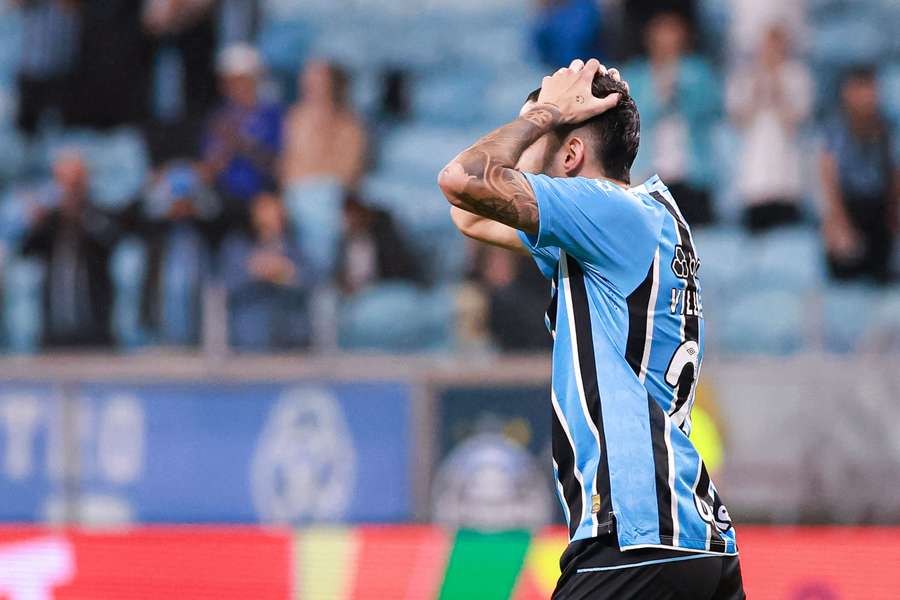 Lamentação de Villasanti em Grêmio 0x0 CSA