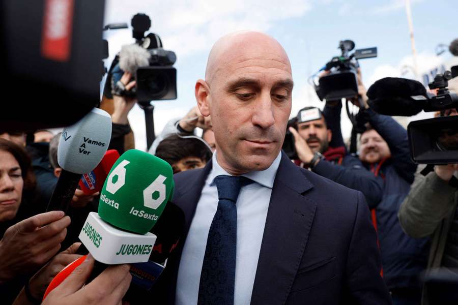 Former president of the Spanish football federation Luis Rubiales leaves court after giving evidence last week