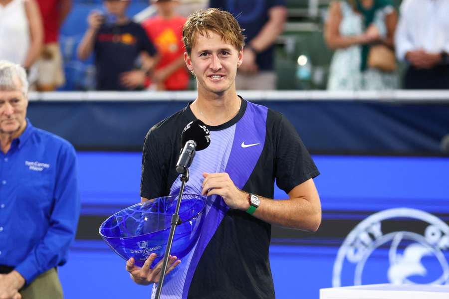 Sebastian Korda et son titre. Sebastian Korda et son titre.