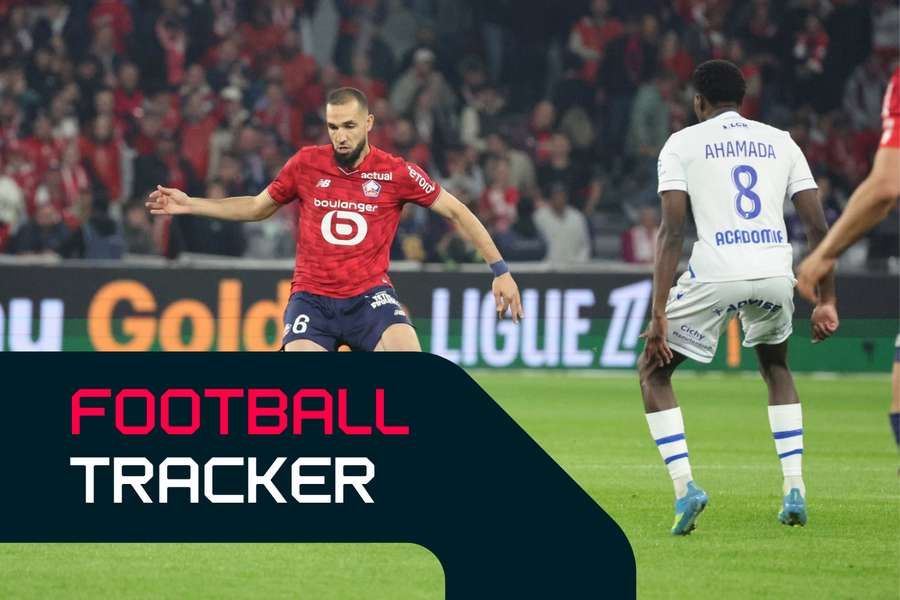 Nabil Bentaleb on the ball for Lille Nabil Bentaleb on the ball for Lille