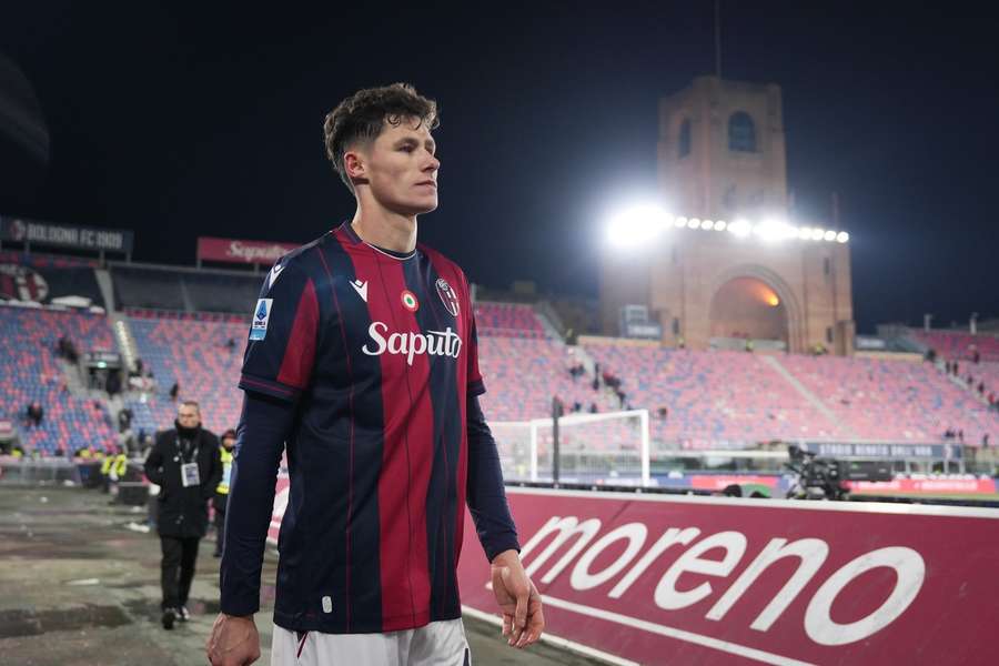 Obránce Martin Vitík v dresu Boloni.