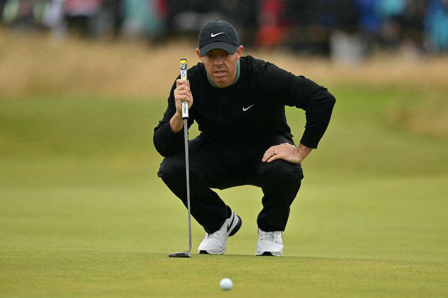 McIlroy watches on at The Open