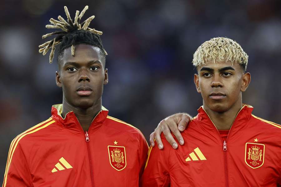 Williams (l.) und Yamal (r.) bei der EM 2024