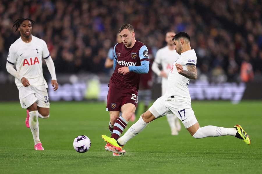 West Ham teve posse de bola bem inferior ao Tottenham West Ham teve posse de bola bem inferior ao Tottenham