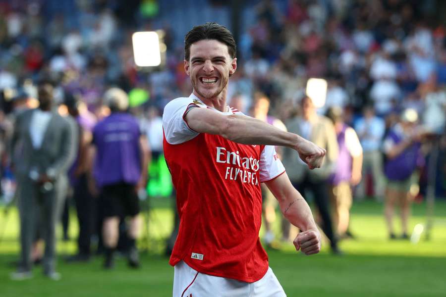 Declan Rice, grande figure du milieu d'Arsenal.