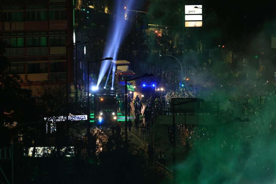 Lisboa em festa com o título do Sporting