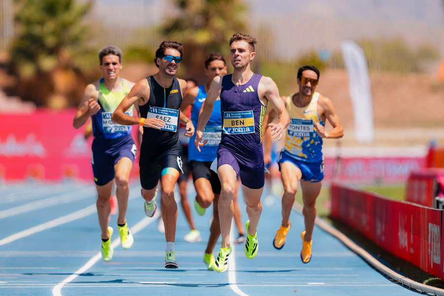 Adrián Ben se proclama campeón de España de 1.500 metros en Málaga