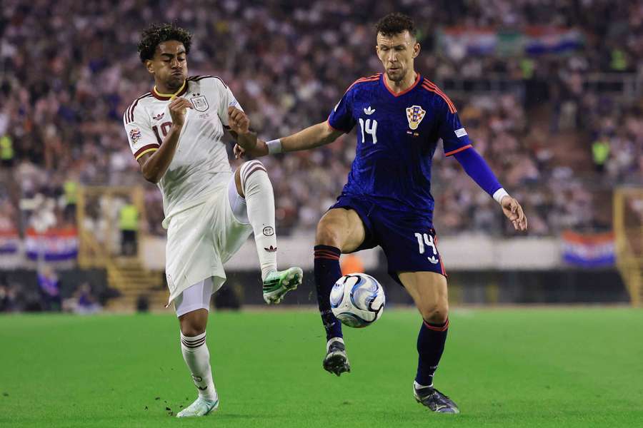 Ivan Perisic, contra Lamine Yamal Ivan Perisic, contra Lamine Yamal