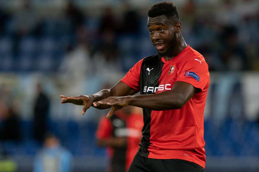 Joris Gnagnon, con el Stade Rennais