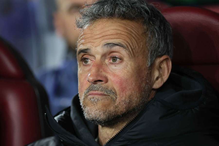 Paris St Germain coach Luis Enrique 