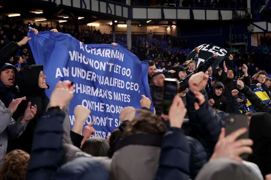 Everton fans have taken part in several protests this season