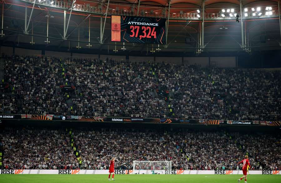 Frekwencja podczas finału na Besiktas Park.