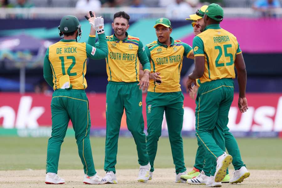 Keshav Maharaj bowled the final over for South Africa