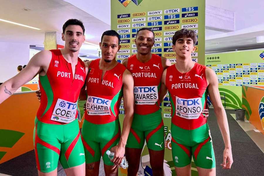 Portugal quinto na estafeta masculina 4x400 metros