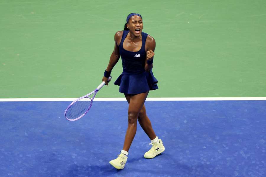 Coco Gauff, cette nuit. Coco Gauff, cette nuit.