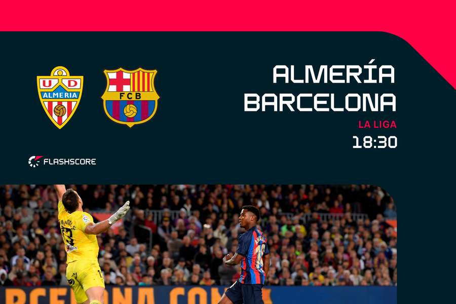 El Barcelona visitará al Almería con la opción de encarrilar el título
