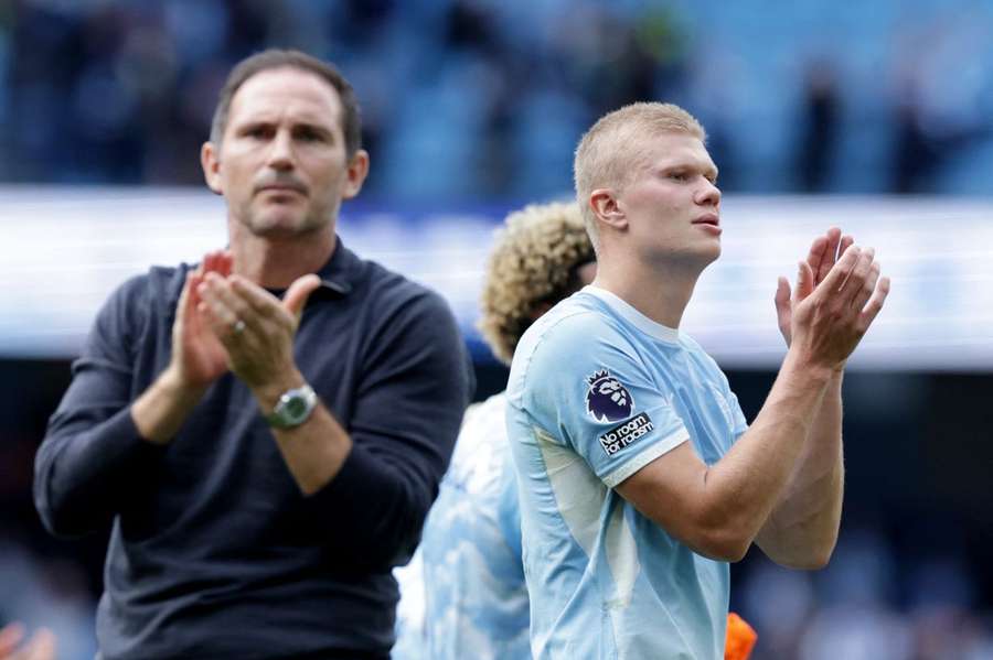 Goldtorschütze Haaland (r.) und Coventry-Coach Lampard (l.) Goldtorschütze Haaland (r.) und Coventry-Coach Lampard (l.)