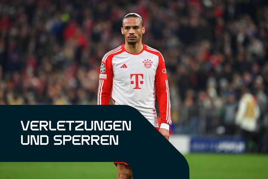 Die Verletzungen und Sperren der Bundesliga am 30. Spieltag: Sané ist bei den Bayern fraglich