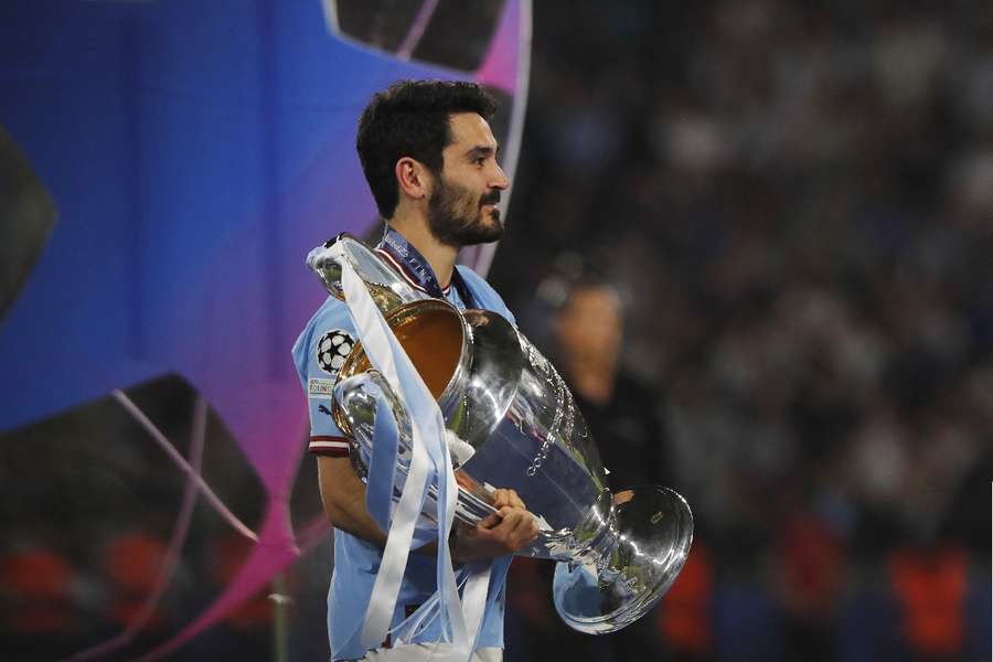 Gundogan with the Champions League trophy