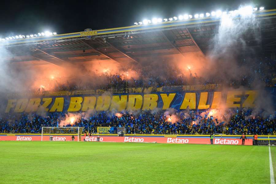Brondby enjoyed plenty of support from their fans