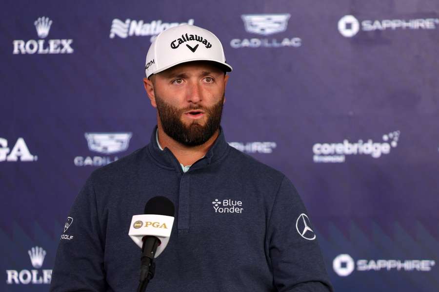 Rahm speaks to the media ahead of the PGA Championship